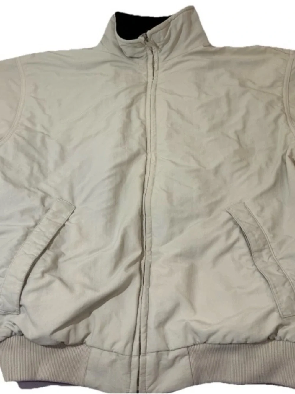 J. Crew Cream Men's Bomber Jacket